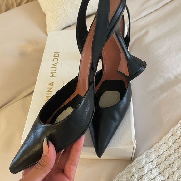 Black Amina slingbacks - Picture 3 of 3